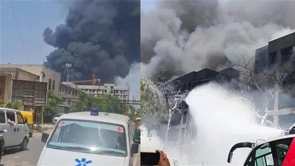 تعليق الرحلات الجوية في مطار أحمد آباد عقب الحادث المأساوي للطائرة الهندية تعليق الرحلات الجوية في مطار أحمد آباد عقب الحادث المأساوي للطائرة الهندية