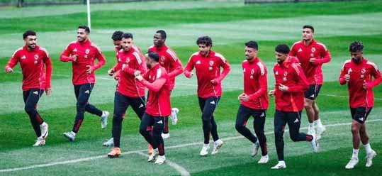 تفاصيل تدريب الأهلي اليوم تحضيرًا لملاقاة بالميراس البرازيلي