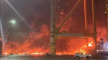 تفاصيل حريق دبي اليوم في مبنى يقطنه 4000 شخص.. النيران تضيء السماء.