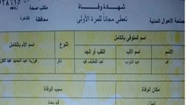 تكاليف الحصول على شهادات الميلاد والوفاة لعام 2025