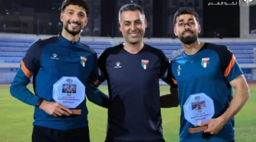 تكريم متميز لوسام أبو علي في معسكر فلسطين بعد فوزه بلقب دوري المصري