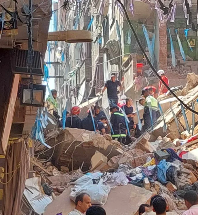الحماية المدنية: 9 أحياء وحالة وفاة واحدة إثر انهيار مبنيين في حدائق القبة الحماية المدنية: 9 أحياء وحالة وفاة واحدة إثر انهيار مبنيين في حدائق القبة
