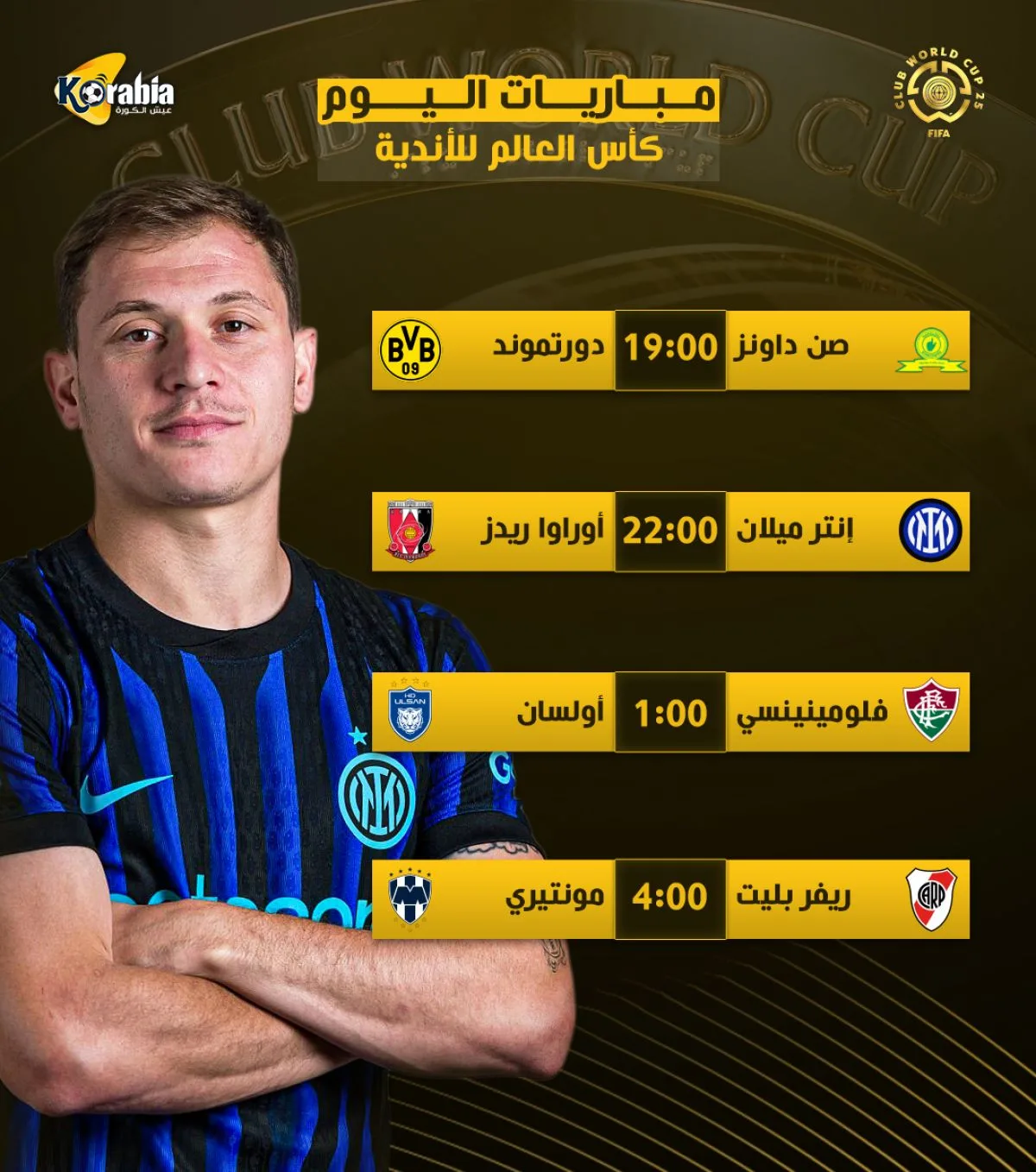 جدول مباريات اليوم السبت 21 يونيو 2025 والقنوات التي ستبثها جدول مباريات اليوم السبت 21 يونيو 2025 والقنوات التي ستبثها