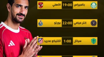 جدول مباريات كأس العالم للأندية اليوم الخميس 19 يونيو 2025 والقنوات التي تعرضها