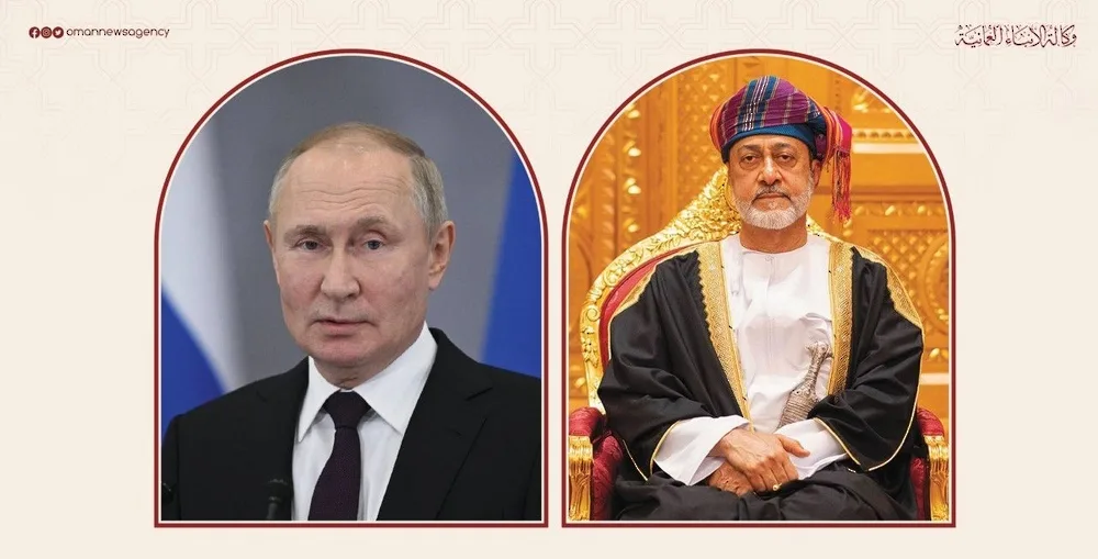 جلالة السلطان الكبير يبارك رئيس روسيا