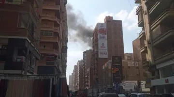 جهود للسيطرة على حريق ضخم في عمارة سكنية بالزقازيق
