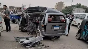 حادث انقلاب سيارة سوزكي في طريق الواحات يؤدي إلى وفاة شخص وإصابة 8 آخرين