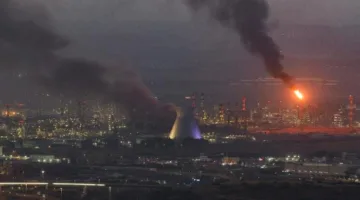 حرائق في محطة كهرباء قرب ميناء حيفا بإسرائيل بعد هجوم إيراني