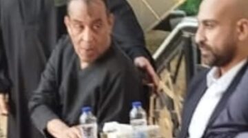 حضور النجوم لجنازة نجل الموسيقار صلاح الشرنوبي في مسجد الشرطة بالشيخ زايد