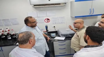 رئيس شركة مياه سوهاج يزور المخازن المركزية لتحسين جودة الخدمات