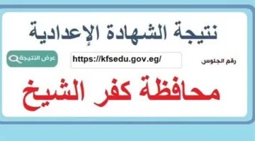 رابط نتائج الشهادة الإعدادية لمحافظة كفر الشيخ.. تحقق الآن