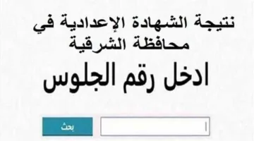رسميًا | رابط نتيجة الصف الإعدادي لمحافظة الشرقية 2025 (استعلم الآن)