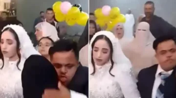 زواج شاب مصاب بمتلازمة داون ودموع عروسه تثير تفاعلاً على وسائل التواصل الاجتماعي