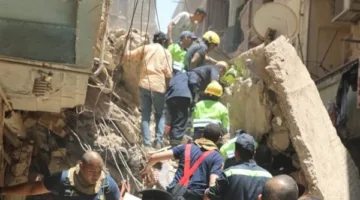 زيادة عدد الناجين في حادث انهيار مبنيين بحدائق القبة إلى ثلاثة أفراد