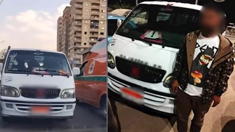 سائق ميكروباص يتعرض لموقف محرج في عين شمس سائق ميكروباص يتعرض لموقف محرج في عين شمس