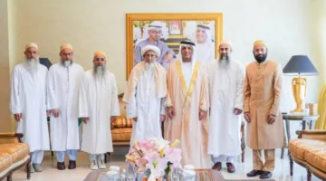 سعود بن صقر وسلطان البهرة يناقشان تعزيز قيم التسامح