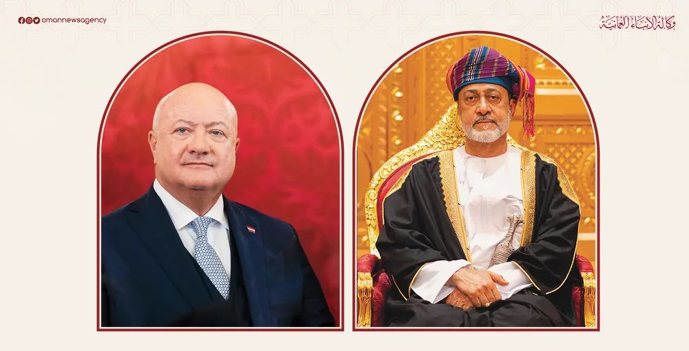 سلطان البلاد يتلقى مكالمة هاتفية من مستشار النمسا
