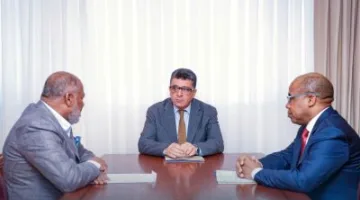 شكشك يناقش مع عبدالصادق والمبروك قضايا هامة في مجال النفط