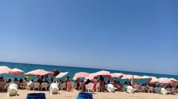 شواطئ الإسكندرية تشهد حركة متوسطة في اليوم الأول من العيد – صور