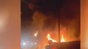 صواريخ إيرانية تصيب أهدافًا في إسرائيل وتسبب حرائق (فيديو)