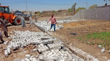 صور: استعادة الأراضي الحكومية غير المطابقة لمعايير التقنين في الأقصر