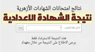 عاجل | نتائج الامتحانات الابتدائية والإعدادية للأزهر برقم الجلوس متاحة الآن على بوابة الأزهر الإلكترونية