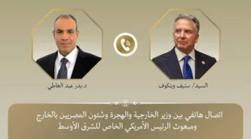 عبد العاطي يؤكد على أهمية استئناف وقف إطلاق النار في غزة