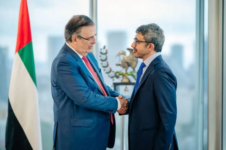 عبدالله بن زايد: ملتزمون بتعزيز التعاون الاقتصادي مع المكسيك عبدالله بن زايد: ملتزمون بتعزيز التعاون الاقتصادي مع المكسيك
