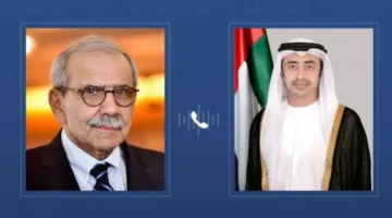 عبدالله بن زايد وسلام يتباحثان هاتفياً حول التطورات الإقليمية وضرورة تجنب تفاقم الصراع