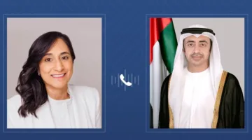 عبدالله بن زايد ووزيرة الخارجية الكندية يتحدثان عبر الهاتف حول العلاقات الثنائية بين البلدين