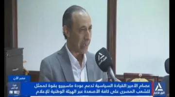 عصام الأمير: الحكومة تعزز جهود إعادة ماسبيرو لاستعادة مكانته الرائدة