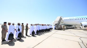 عودة البعثة العسكرية للحج إلى الوطن
