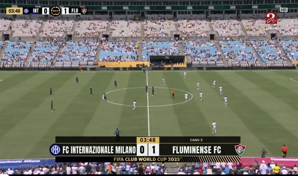 فلومينينسي ينهي الشوط الأول متقدماً على إنتر ميلان في كأس العالم للأندية فلومينينسي ينهي الشوط الأول متقدماً على إنتر ميلان في كأس العالم للأندية