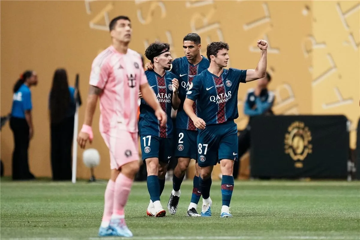 فيديو | بمشاركة ميسي، باريس سان جيرمان يحقق فوزًا ساحقًا على إنتر ميامي برباعية ويتأهل إلى ربع نهائي كأس العالم للأندية فيديو | بمشاركة ميسي، باريس سان جيرمان يحقق فوزًا ساحقًا على إنتر ميامي برباعية ويتأهل إلى ربع نهائي كأس العالم للأندية