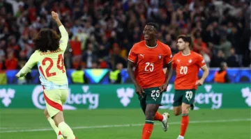 فيديو | رد فعل سريع.. نuno Mendes يسجل هدف التعادل للبرتغال ضد إسبانيا