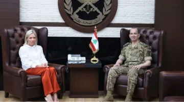 قائد الجيش استعرض مع المنسقة الخاصة للأمم المتحدة في لبنان الأوضاع الحالية