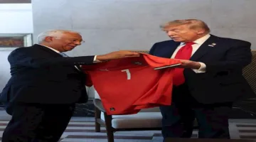 كريستيانو رونالدو يرسل قميصه إلى دونالد ترامب