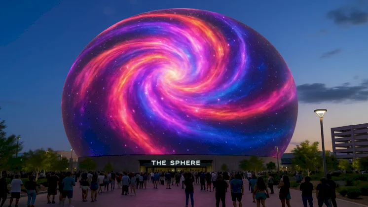 لاس فيغاس تُقدم “The Sphere”… قبة إلكترونية تعيد تشكيل تجربة العروض الحية بتكنولوجيا متطورة.