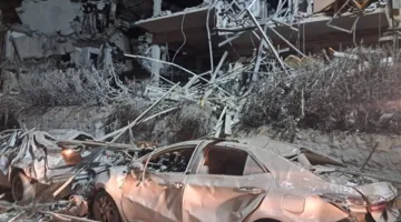 لحظة استهداف وزارة الدفاع الإسرائيلية في تل أبيب.. فيديو
