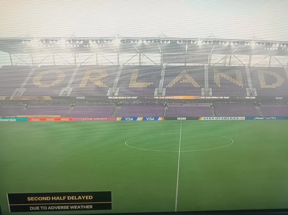 للمرة الرابعة في كأس العالم.. مباراة بنفيكا وأوكلاند سيتي تتوقف بسبب الأحوال الجوية