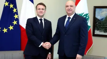 ماكرون ي reiterates دعم فرنسا للبنان خلال لقائه مع عون