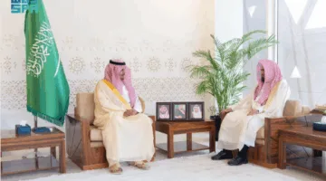 محافظ الدرعية يلتقي برئيس المحكمة العامة ويهنئه بمناسبة عيد الأضحى