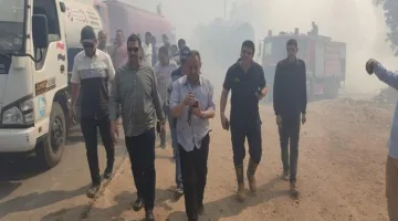 محافظ الغربية يعلن إخماد حريق في مخزن كتان بزفتى