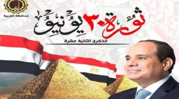 محافظ الغربية يهنئ الرئيس السيسي بذكرى 30 يونيو ويثني على “الجمهورية الحديثة”