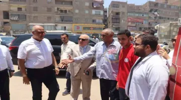 محافظ القليوبية يزور المركز المتنقل للتبرع بالدم في شبرا الخيمة – صور