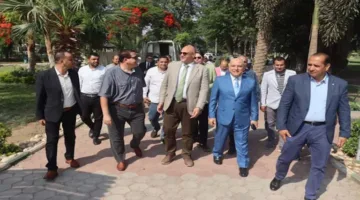 محافظ القليوبية يزور حدائق القناطر الخيرية للتفقد
