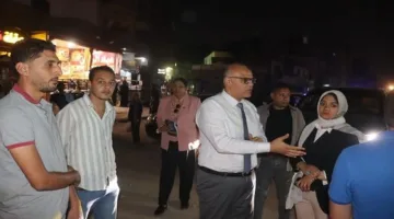 محافظ القليوبية يقود حملة لنزع الإشغالات في ميت نما