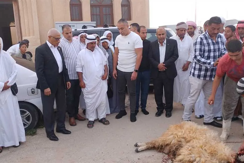 محافظ شمال سيناء يقدم أضحيته للمواطنين محافظ شمال سيناء يقدم أضحيته للمواطنين