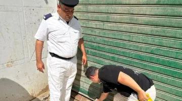 محافظة الجيزة تُغلق وتُعرِّض ٨ منشآت غير مرخصة في حدائق الأهرام للختم.