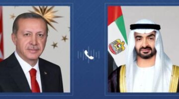 محمد بن زايد وأردوغان: محادثات هاتفية بشأن مستجدات الأوضاع في المنطقة